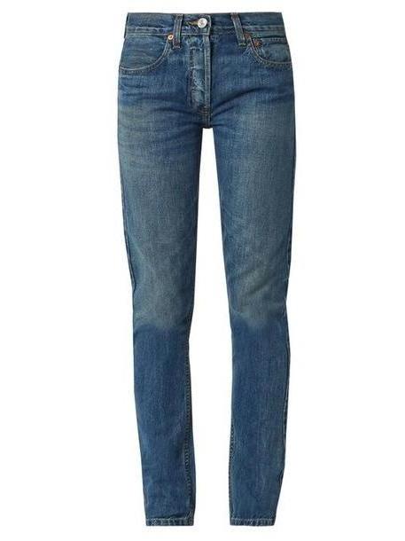 Re/done Originals - High Rise Straight Skinny Leg Jeans - Womens - Denim cover image