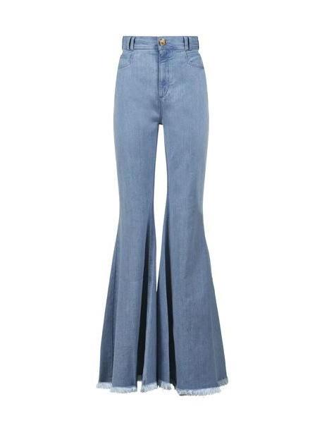 Balmain Flared High-waist Jeans in denim / denim cover image