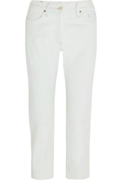 Goldsign - The Low Slung Cropped Low-rise Straight-leg Jeans - Light denim cover image