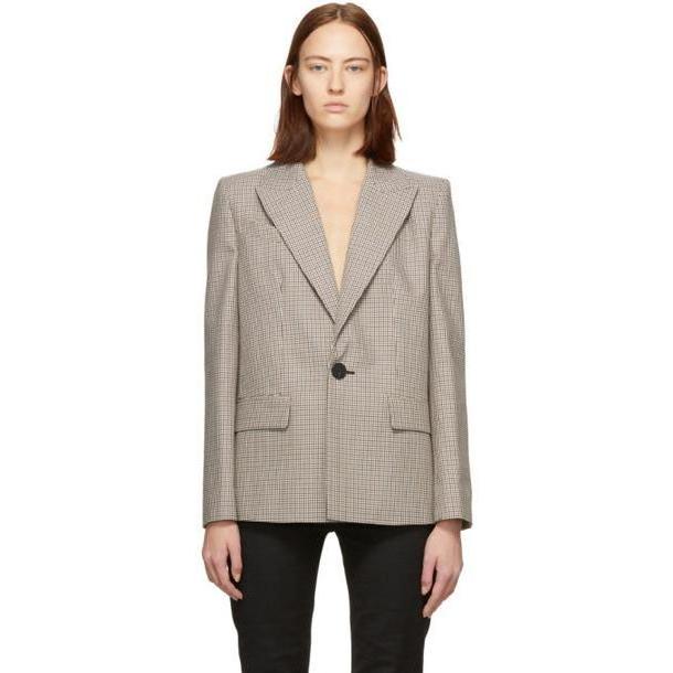 Givenchy Brown & Beige Prince of Wales Blazer cover image