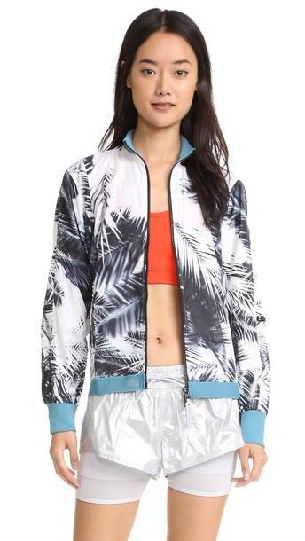 Adidas By Stella Mccartney Run Palm Print Jacket - Black/White cover image