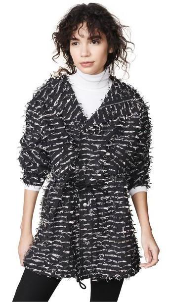 Jourden Silver Foil Confetti Parka Jacket cover image