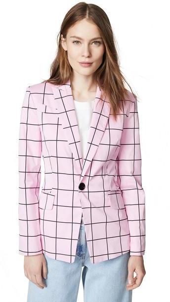 Milly Check Print On Techno Blazer cover image