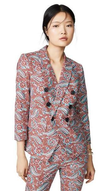 Veronica Beard Empire Dickey Jacket in multi cover image