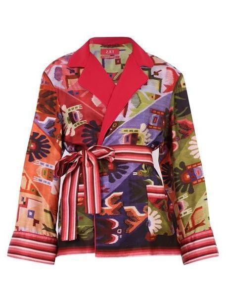 For Restless Sleepers Printed Twill Jacket in multi cover image