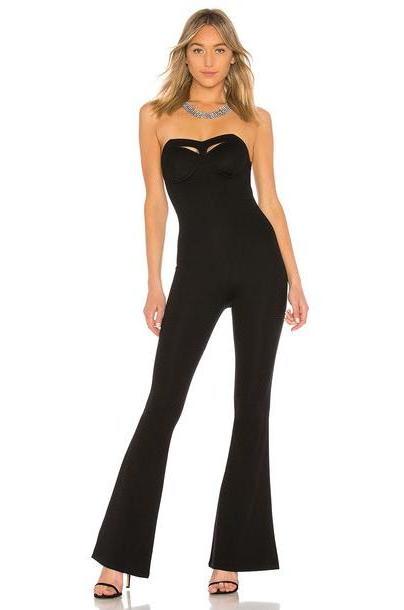 Michael Costello x REVOLVE Angelina Jumpsuit in black cover image