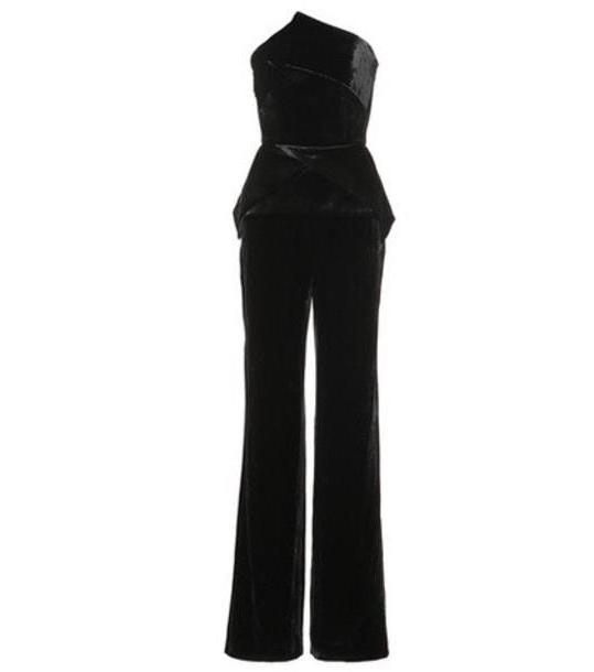 Roland Mouret Carradine velvet jumpsuit in black cover image