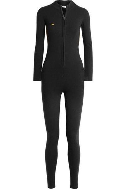 Bella Freud - Britt Lurex-trimmed Wool-blend Jumpsuit - Black cover image