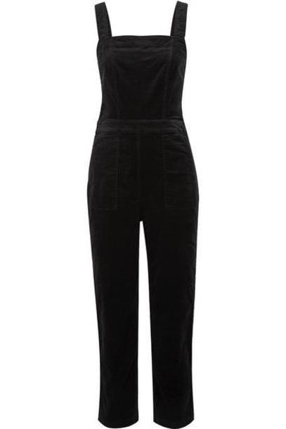 J.Crew - Cotton-blend Velvet Jumpsuit - Black cover image