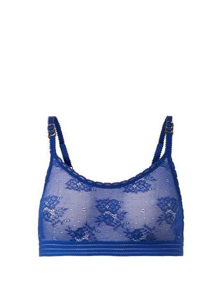 Stella Mccartney Lingerie - Lace Bralette - Womens - Blue cover image
