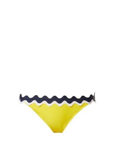 Rye - Chomp Scallop Edged Triangle Bikini Briefs - Womens - Yellow cover image