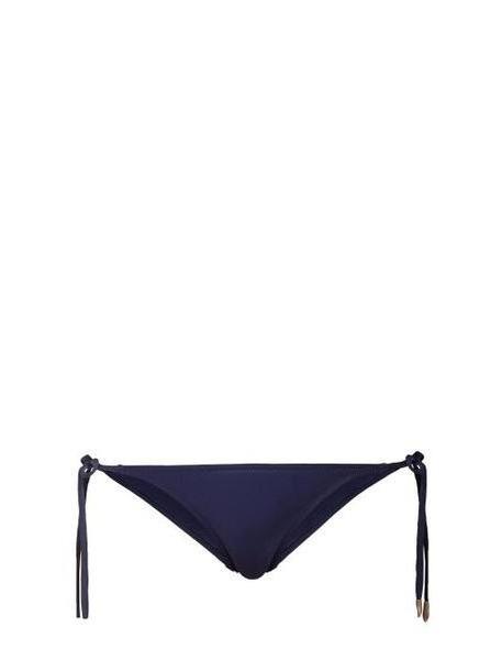 On The Island - Cobra Tie Side Bikini Briefs - Womens - Navy Multi cover image