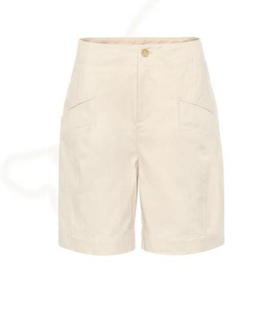 Acne Studios Cotton shorts in beige cover image