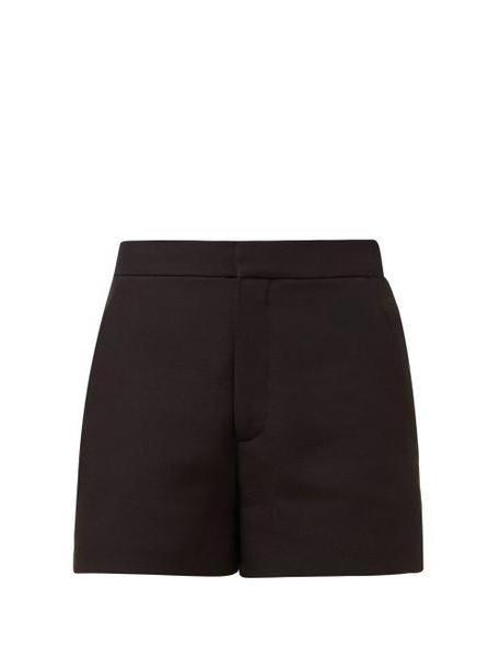 Valentino - Tailored Wool Blend Shorts - Womens - Black cover image