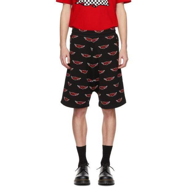McQ Alexander McQueen Black All Over Racing Logo Low Shorts cover image