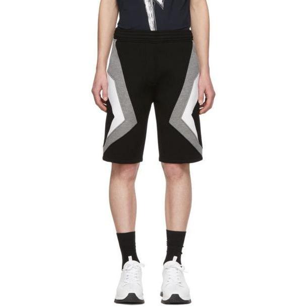 Neil Barrett Black & Grey Stripe Shorts cover image