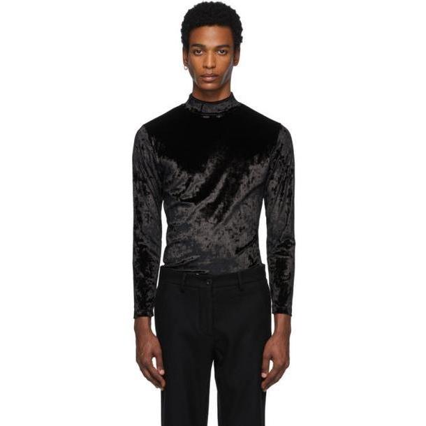Maison Margiela Black Velvet Turtleneck cover image