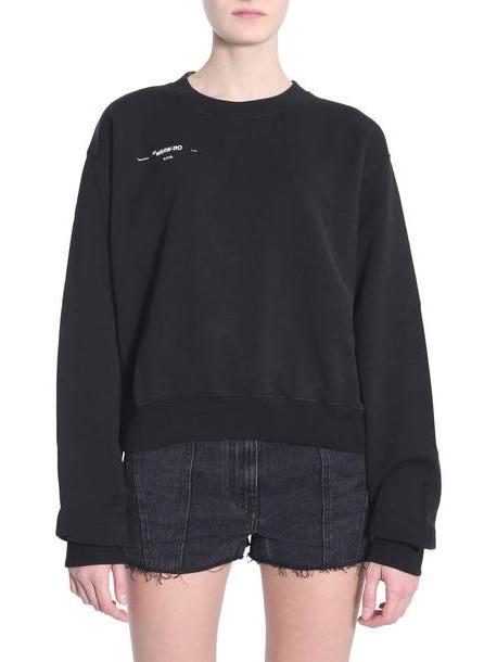 Off-White Cropped Sweatshirt in nero cover image