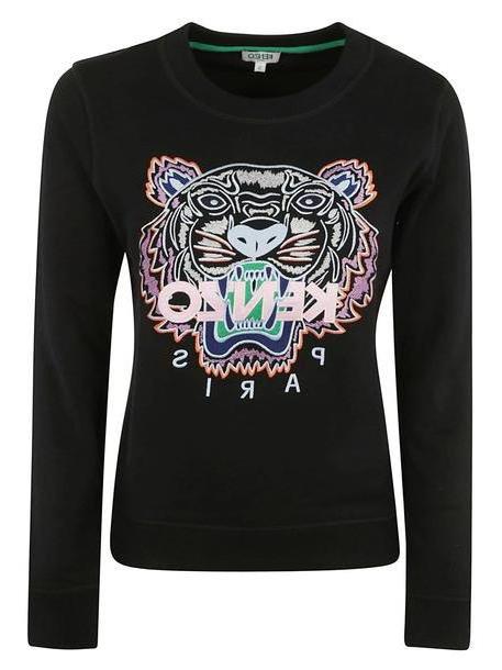 Kenzo Embroidered Tiger Sweatshirt in black cover image