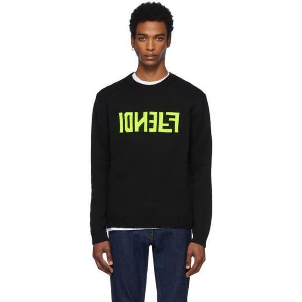 Fendi Black 'F Fendi' Sweater cover image