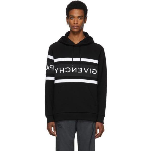 Givenchy Black Contrasting Stripes Hoodie cover image