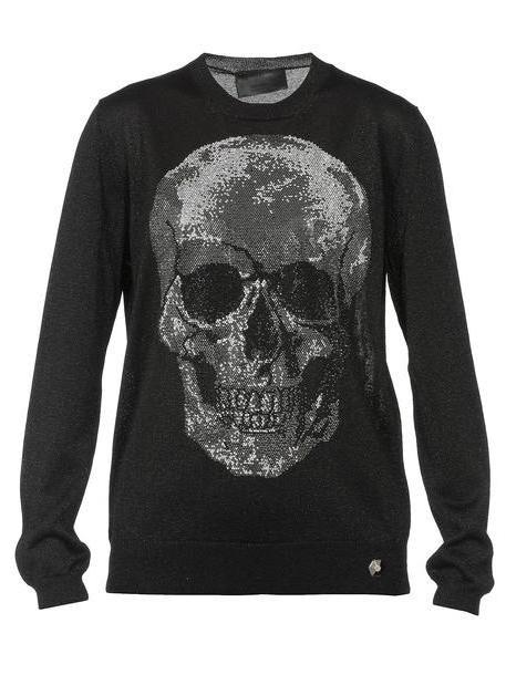 Philipp Plein Lurex Sweater in black cover image