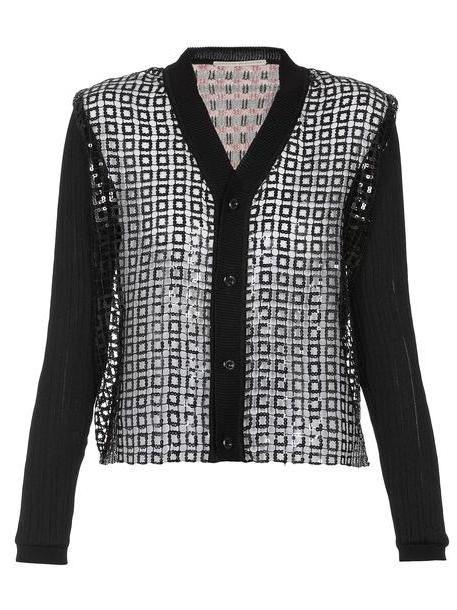 Marco de Vincenzo Knitted Cardigan With Sequins in black cover image