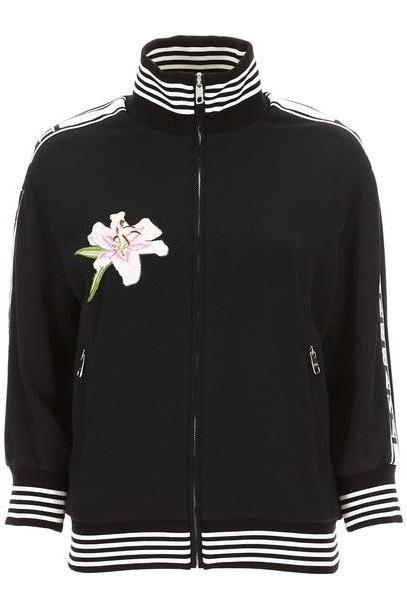 Dolce & Gabbana Lily Patch Sweatshirt in black cover image