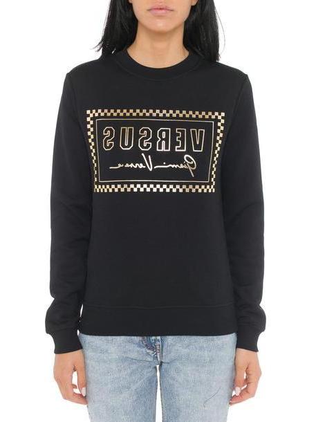 Versus Versace Versus Printed Logo Sweatshirt in black cover image