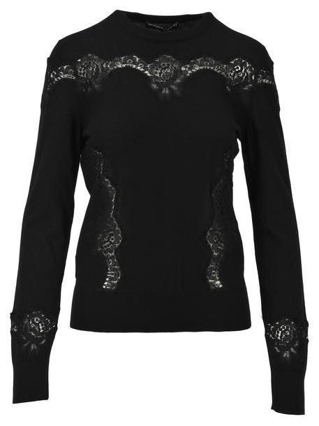 Dolce & gabbana Dolce & Gabbana Lace Sweater in black cover image