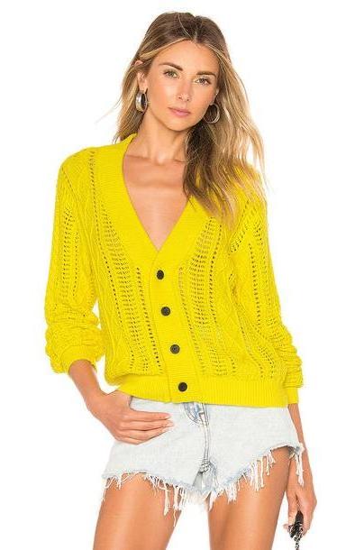 RtA Hunter Cardigan in yellow cover image