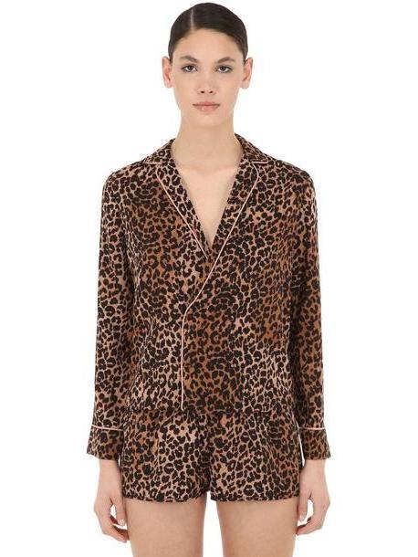 LOVE STORIES Leopard Printed Pajama Shirt cover image