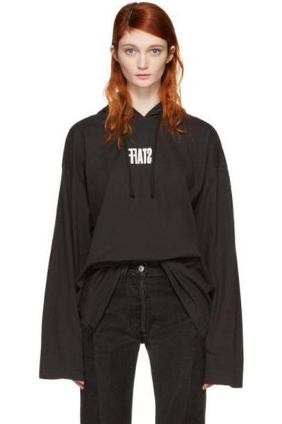Vetements Black Hanes Edition 'Staff ' Hoodie cover image
