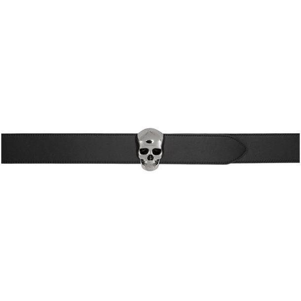 Alexander McQueen Reversible Black & Brown New 3D Skull Belt cover image