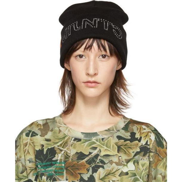 Heron Preston Black Carhartt Edition Crystal Beanie cover image