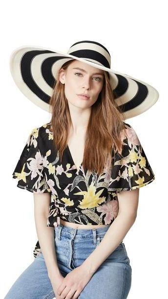 Eugenia Kim Sunny Hat in black / ivory cover image
