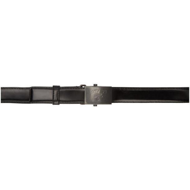 Prada Black Leather Cinch Belt cover image