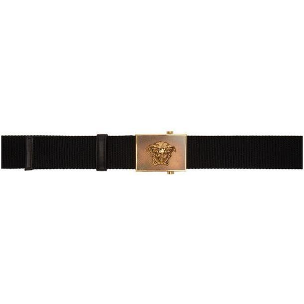 Versace Black Ribbon Medusa Square Belt cover image