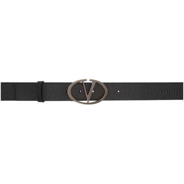 Valentino Black Valentino Garavani Logo Belt cover image