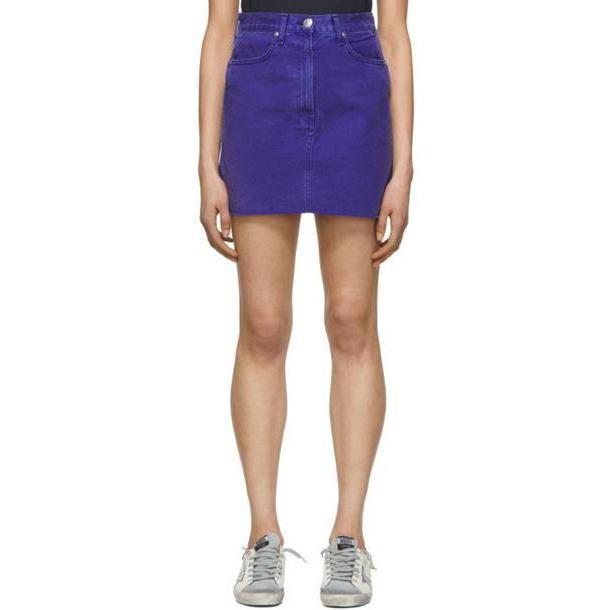 rag and bone rag & bone Blue Denim Moss Skirt cover image