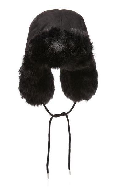 Charlotte Simone Helmut Faux-Fur Hat in black cover image