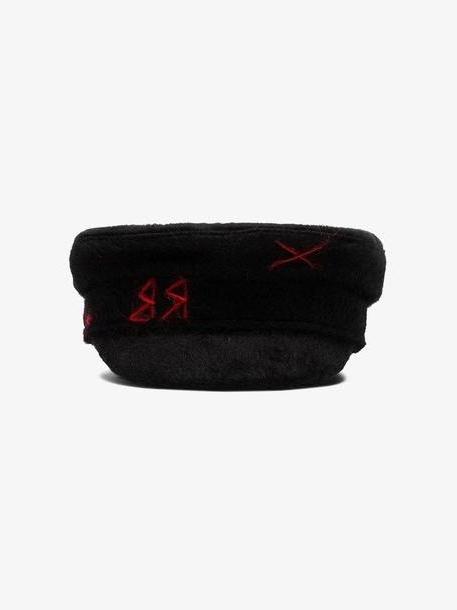 Ruslan Baginskiy black logo-embroidered wool Baker Boy hat cover image