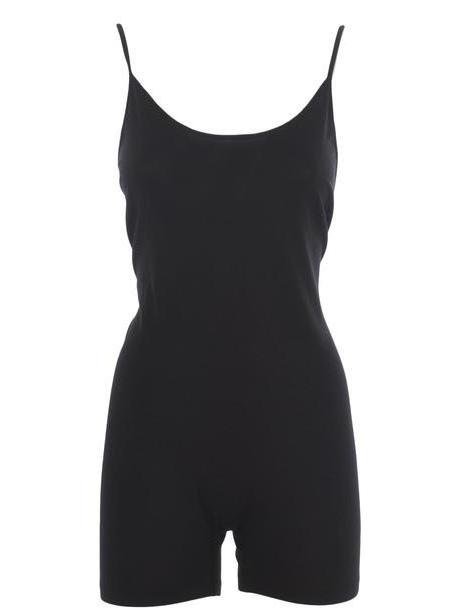 Stefano Mortari Slim Playsuit in nero cover image